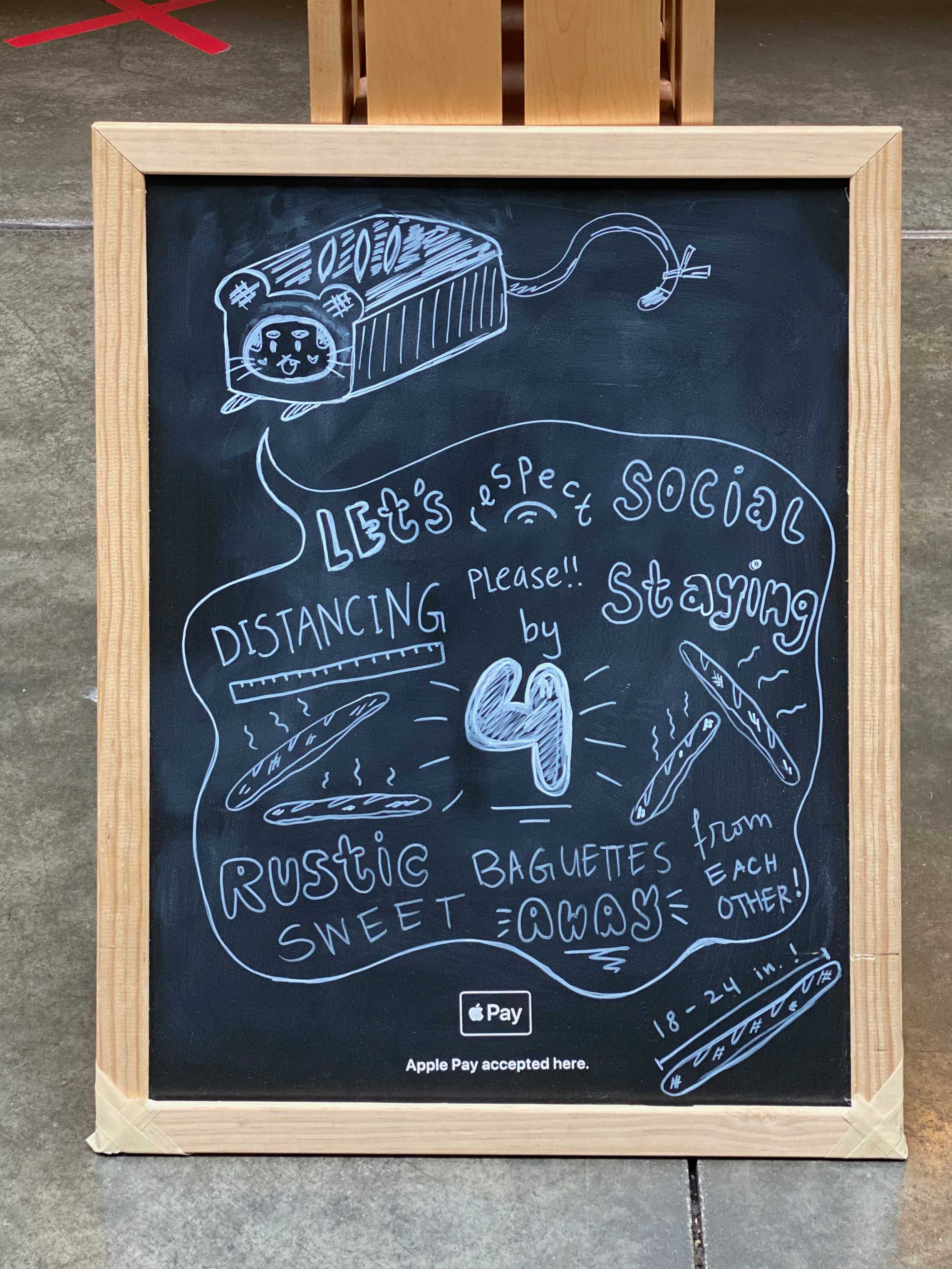 Acme Bread Company Due to COVID19 Documenting the signs of the pandemic